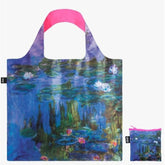 BOLSA PLEGABLE LOQI CLAUDE MONET WATER LILLIES NEON PINK | LOQI